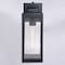 Vaxcel Kinzie 1 Light Dusk to Dawn Black Outdoor Wall Lantern Clear Glass T0566 - alternate 8